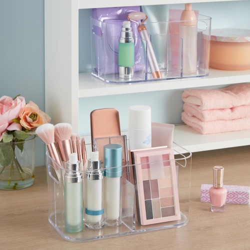 STORi Bliss Kosmetik-Organizer aus Kunststoff mit 5 Fächern | transparent | rechteckig - Bild 6 von 8