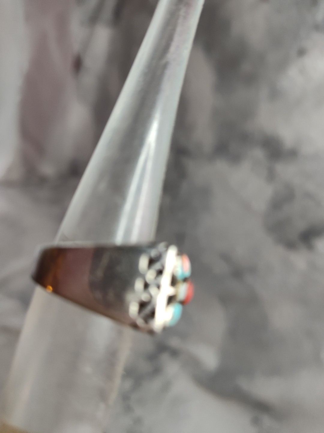 Multi-stone Sterling Silver Ring with Various sm.… - image 5