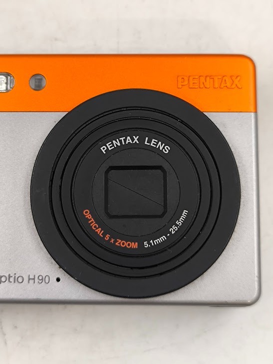 実写美⭕️ PENTAX Optio H90 オレンジ シルバー Pentax Optio H90 12.1 MP Digital Camera Orange - Not Working For