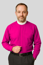 Bishop  s Formal Clergy Shirt with Neckband Design