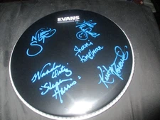 THE IRON MAIDENS AUTHENTIC SIGNED/AUTOGRAPHED DRUMHEAD DRUM HEAD