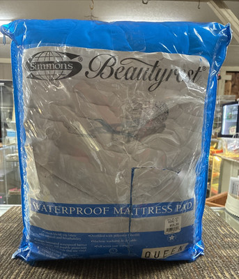 SIMMONS Beautyrest Queen Waterproof Mattress Pad - BRAND NEW IN BAG!!