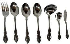 Oneida Renoir Pembrooke 7 Flatware Hostess Serving Pieces Stainless Steel