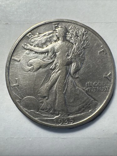 1935-P Walking Liberty Silver Half Dollar Coin, VF Condition