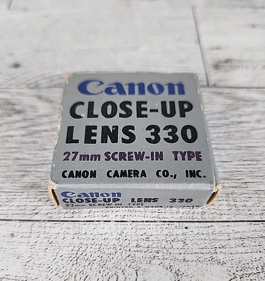 27mm Screw-in Filter Vintage Early CANON CLOSE-UP LENS 330 Made in Japan - Image 2 of 4