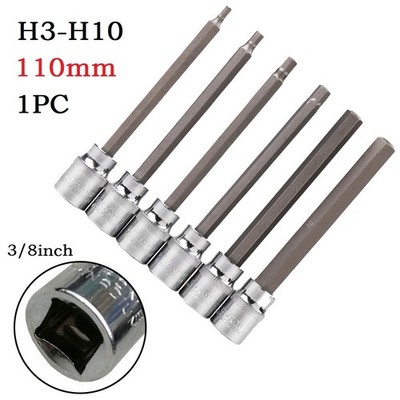 1Pc Hex Screwdriver Bit 3/8 Inch Drive Wrench Socket AdapterHand Tools H3-H10