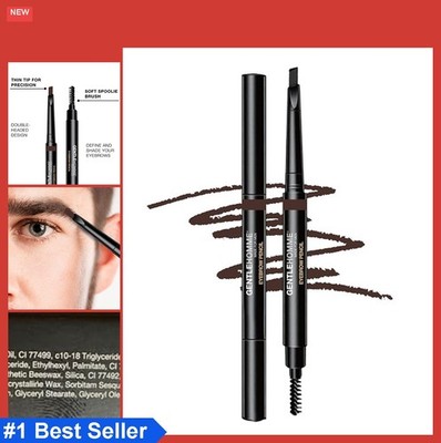 Eyebrow Pencil 2 Pack Dark Brown Waterproof Smudge Proof Sweatproof Long