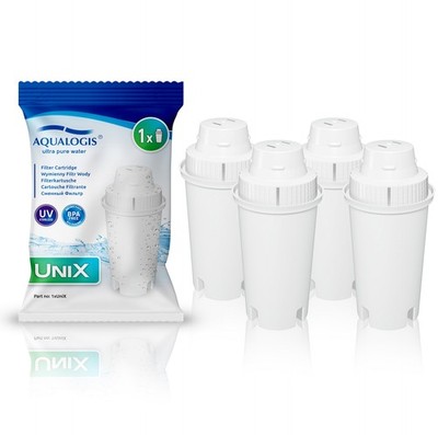 4x Wasserfilterpatrone Kompatibel mit Brita CLASSIC Kanne Kalknachfüllung 