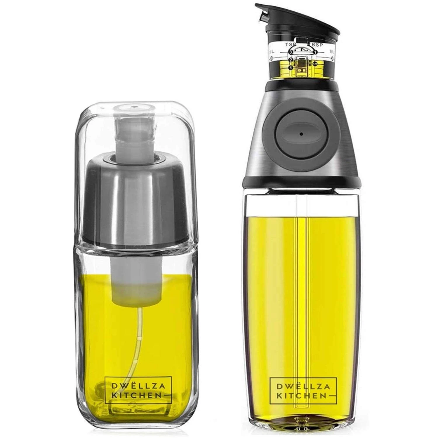 Oil Dispenser Bottle with Measurements and Push Button for Olive Oil Vinegar
Opens in a new window o