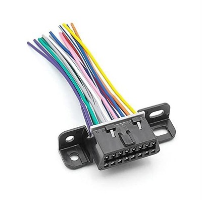 OBD2 Unter Armaturenbrett Halterung Buchse Stecker 16 Pin Buchse Offen Vorverdrahtet OBD
