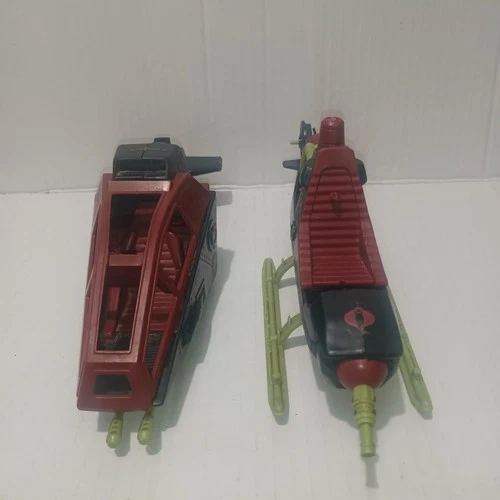 RARE VTG GI Joe 1986 SEARS COBRA Dreadnok Air Assault broken vehicles for Parts