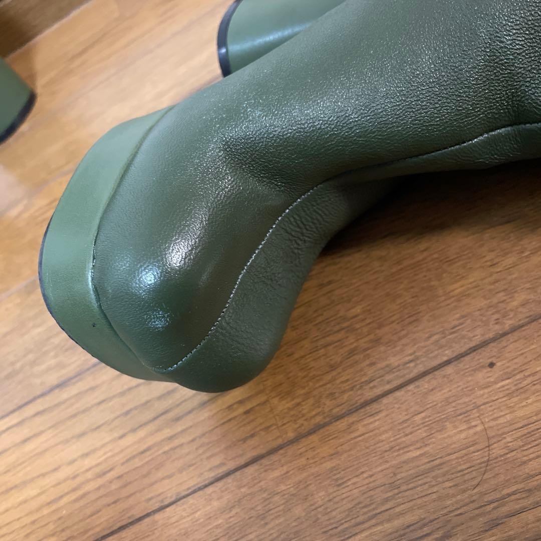 Ameri VOLUMINOUS TOE PLATFORM BOOTS Khaki 23.5cm - image 3