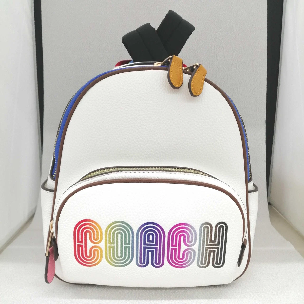 Y0703 Coach Ca624 Zaino Mini Cappotto Arcobaleno