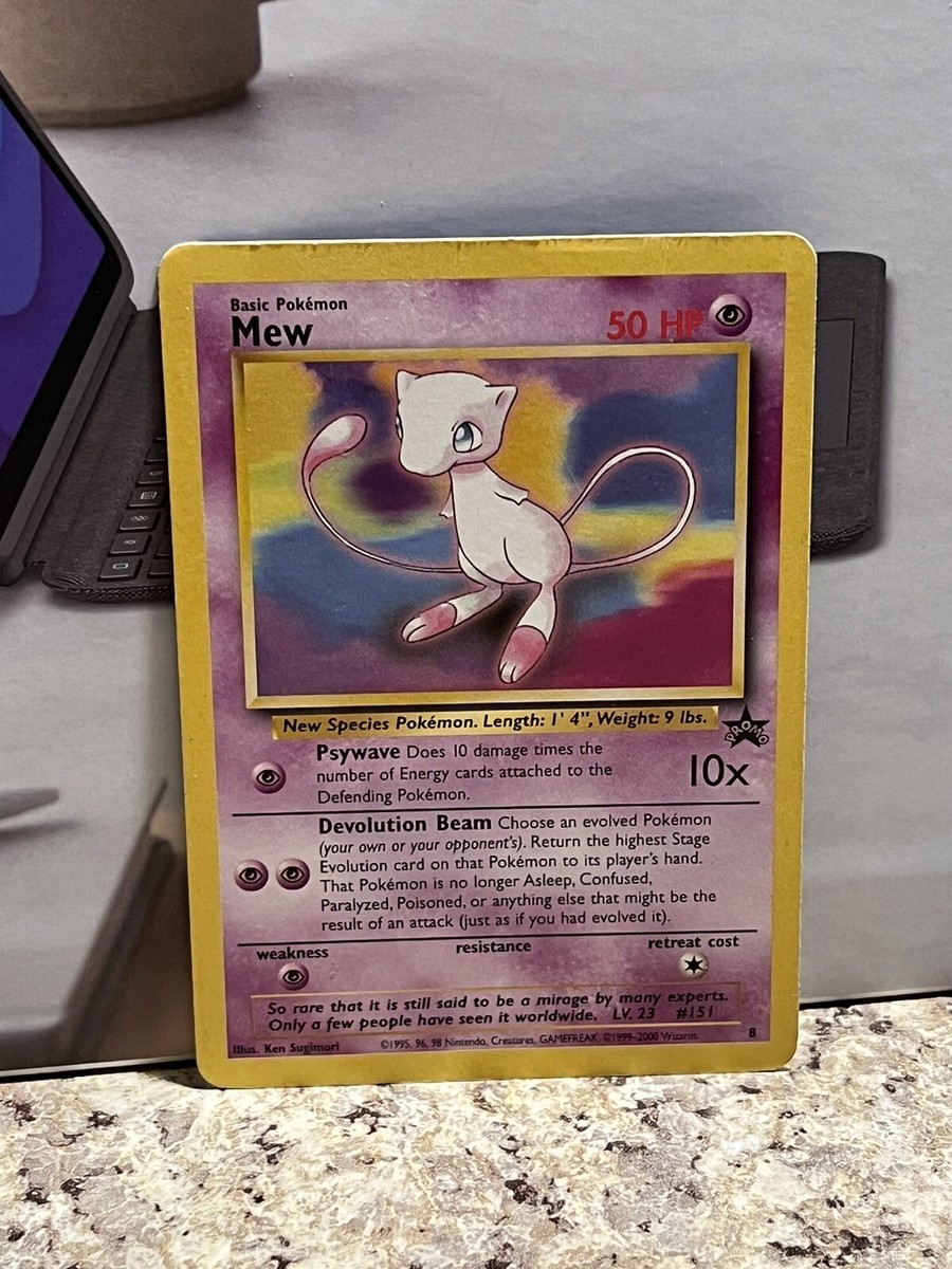 pokemon tcg promo card 8 Pokémon TCG Mew Promo #8 Pokemon Promos 8 Regular Promo