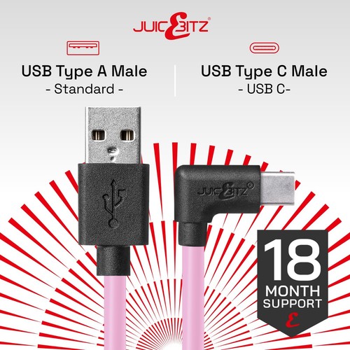 Pour Samsung Galaxy Tab A9+ S8 S9 FE USB vers USB-C Câble Chargeur Paysage Coudé - Photo 17/91