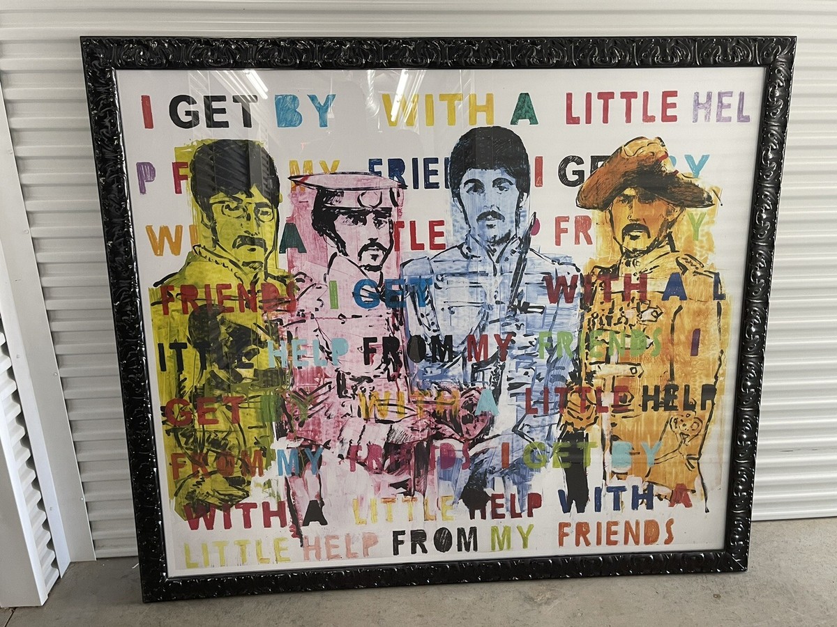 The Beatles 2 By Robert Robinson - RFA Decor Large Framed Print