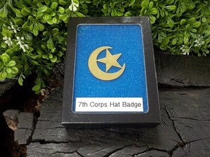 Civil War Crescent Moon & Star 7th Corp Hat Badge Great Gift with Free Case