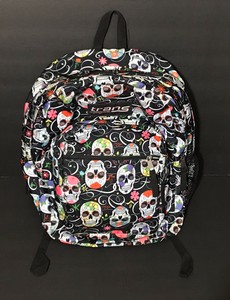 jansport sugar skull backpack