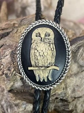 Owl Bolo Tie Lariat Mens Womens Valentine'S Day Gift Wedding Party Husband Son