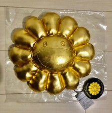 Takashi Murakami GOLD Flower Cushion Pillow plush 30cm Complexcon kaikai kiki