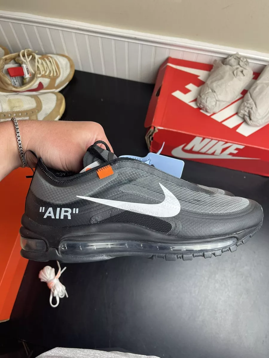 Size 10 - Air Max 97 x OFF-WHITE Black 2018 191888589036 | eBay