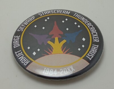 TFcon TF Con Pin 2'' 1984-20XX Ramjet Dirge Skywarp STARSCREAM Thrust AX-58