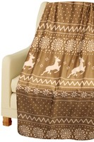 Amy Miller Printed Mink Throw Taupe Deer 50 X 60-inch on sale Amy Miller Printed Mink Throw Taupe Deer 50 X 60-inch on sale