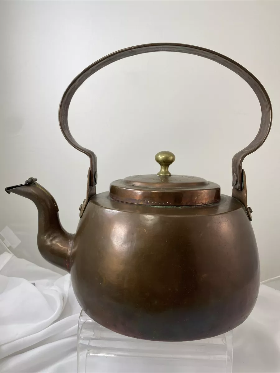 Vintage Copper Tea Kettle, Vintage Cookware