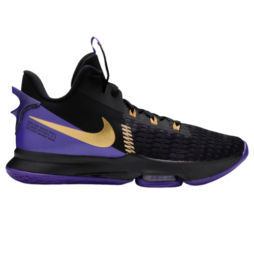 Nike Lebron Witness V Black/Metallic Gold Purple LA LAKERS Nike Lebron Witness V Black/Metallic Gold Purple LA LAKERS