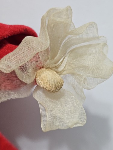 Vintage Pixie Elf Japan Stockinette Pose Doll Bendable Red Velvet Suit Big Eyes - Picture 5 of 14