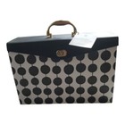 Black and White Polka Dot Briefcase 19 Pocket File Folder