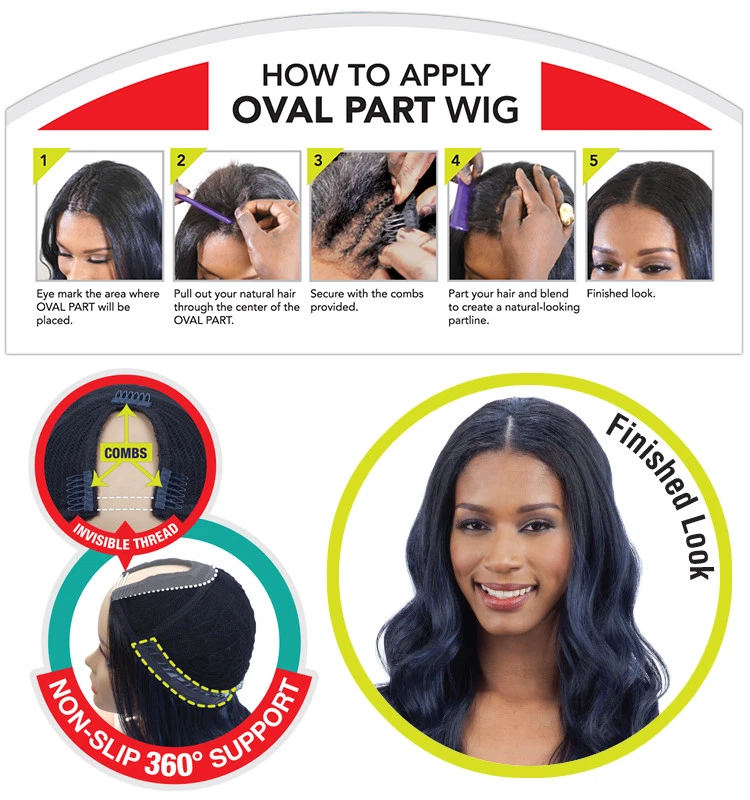 *OFERTA* PARTE OVALADA BOB LARGO - PELUCA RECTA SINTÉTICA IGUAL FREETRESS Foto 3 de 4