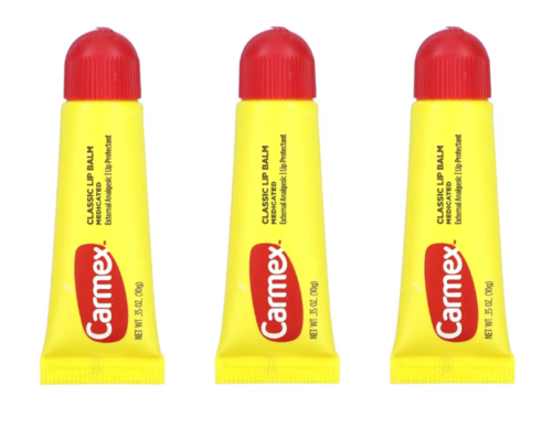 Carmex Cold Sore Reliver Moisturizing Lip Balm Original SqueezeTube 10g x 3pack  - Photo 1/1