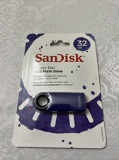 Purple SANDISK Cruzer Dial 32GB USB FLASH DRIVE Storage Transfer Memory USB 2