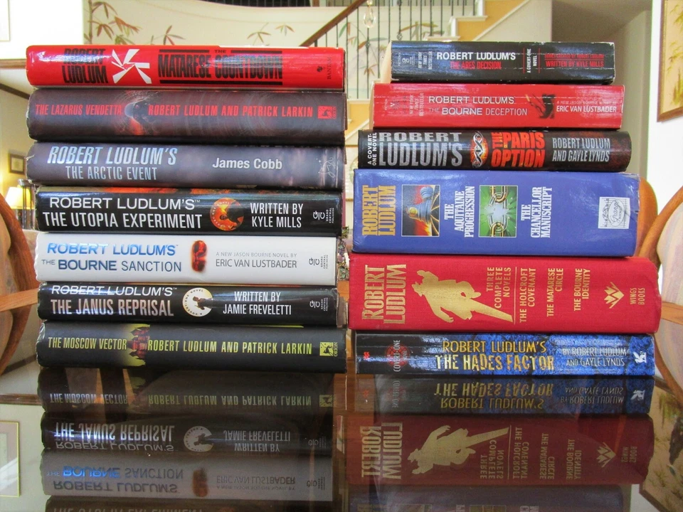 ROBERT LUDLUM The Moscow Vector JANUS REPRISAL 7/13 1st Editions VG HCs & PBs Foto 3 de 4