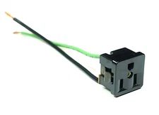 Kulka AC Power Outlet 15A 125VAC 3-Prong Socket With Wires Snap-In Panel USA