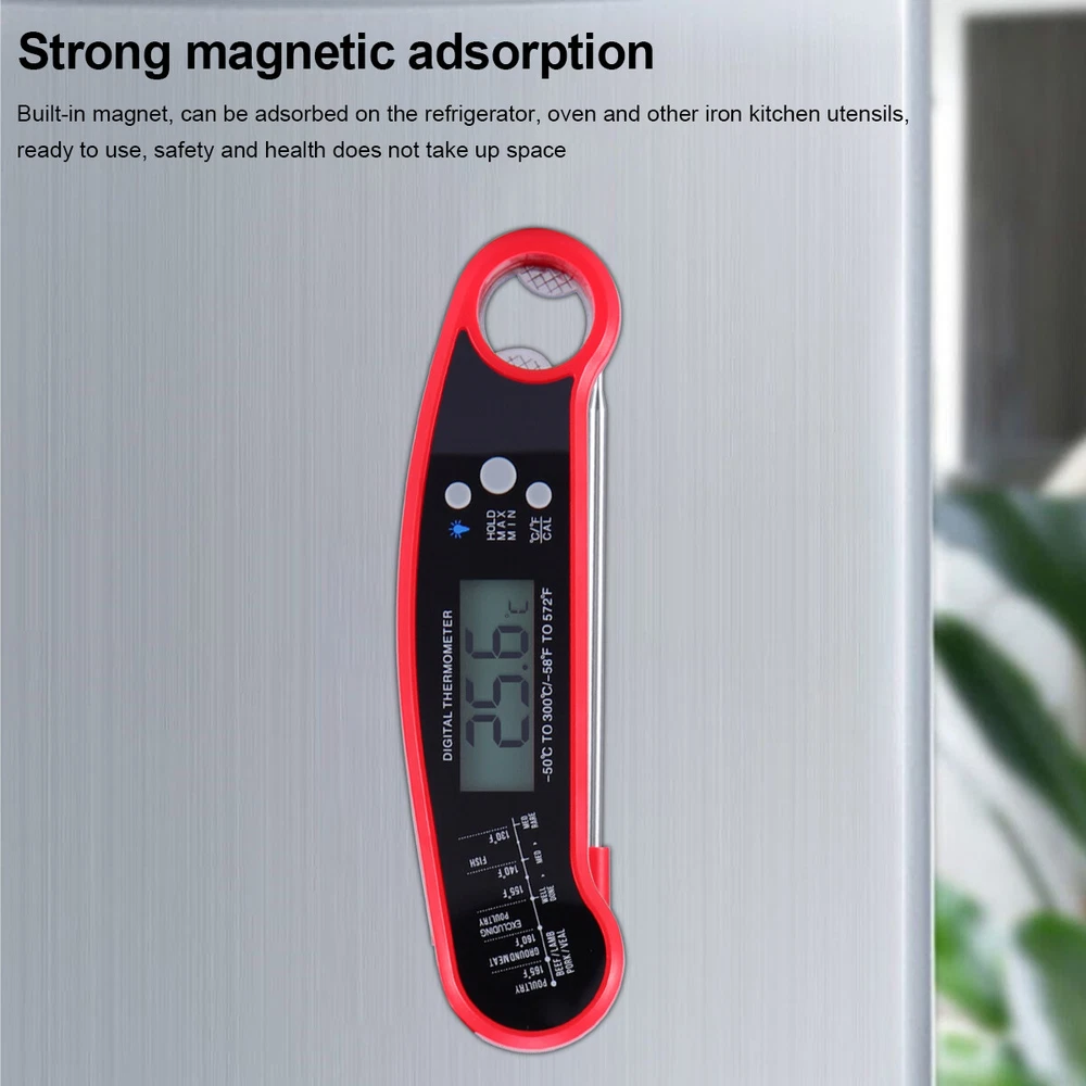 Meat Thermometer Instant Read Digital LCD Kitchen Grill Cooking BBQ Baking Food