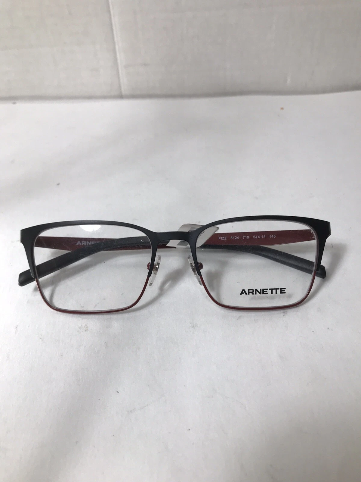 ARNETTE AN6124 719 Fizz Matte Black Red Men's Eyeglasses