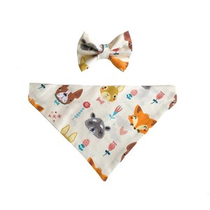 matching baby bib and dog bandana