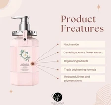 WEILAIYA  Shower Gel * Camellia Niacinamine Shower Gel * 450mL)