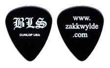 Black Label Society Zakk Wylde Web Site black Tour Guitar Pick BLS