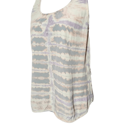Gypsy 05 100% Silk Tie Dye Racer Back Tank Women display picture 1