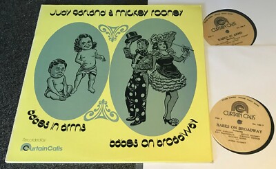 JUDY GARLAND & MICKEY ROONEY-BABES IN ARMS/ON BROADWAY-USA 197? VINYL 2xLP (M/M)