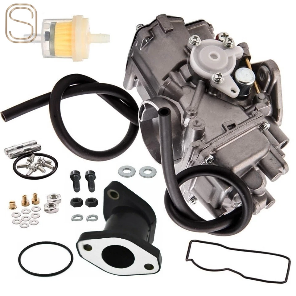 Bota de carburador y colector de admisión para Yamaha Kodiak 400 YFM400FW 1993-1998 4x4 Foto 3 de 4