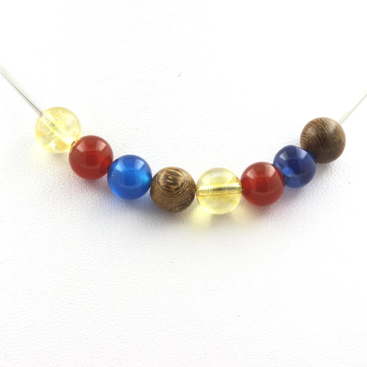 Collana Lunga In Agata Indiana E Agata Mista | Gioiello Artigianale In Pietra Naturale, Non Placcato, Look Bohémien