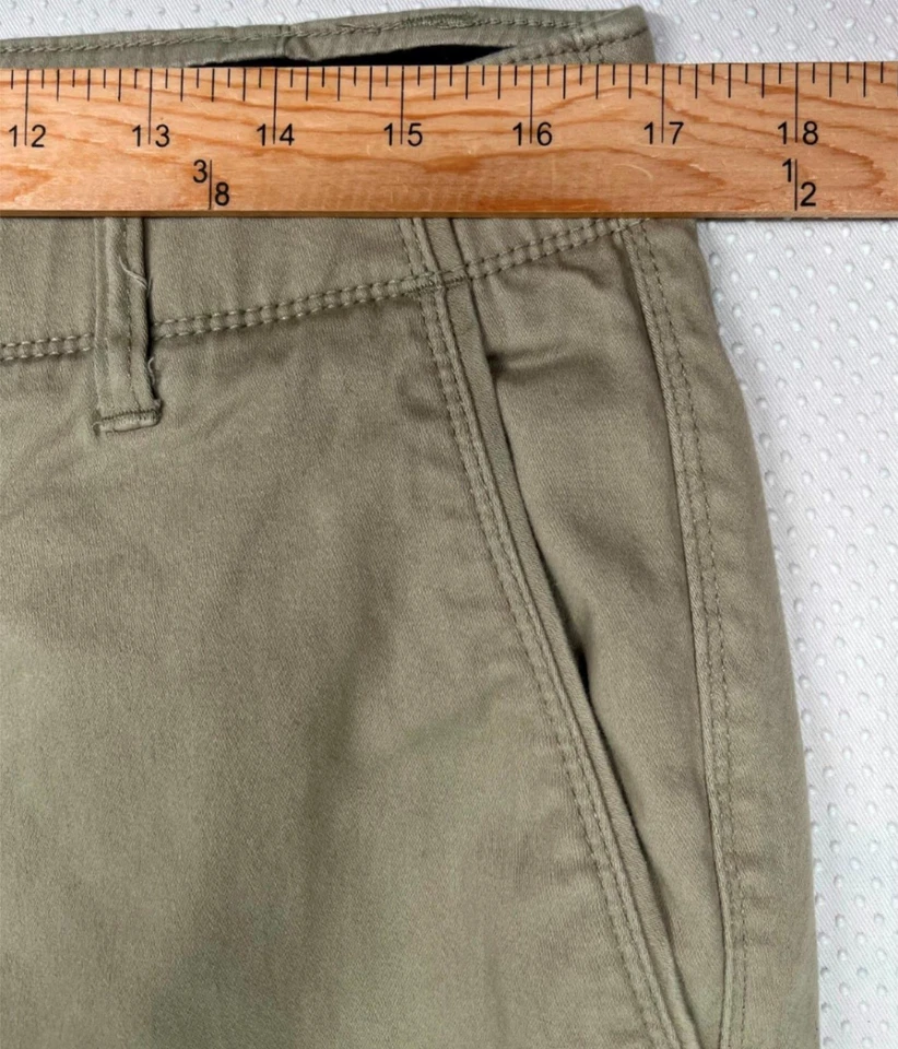 Nat Nast Men's Stretch Chino Shorts 9" Flat Front Cotton Khaki Brown Size 32W - Image 3 of 4
