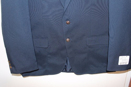 Men's EDWARDS Blue Polyester Lined Blazer 3500 Sz 46L NWT L#1460 - Picture 2 of 5