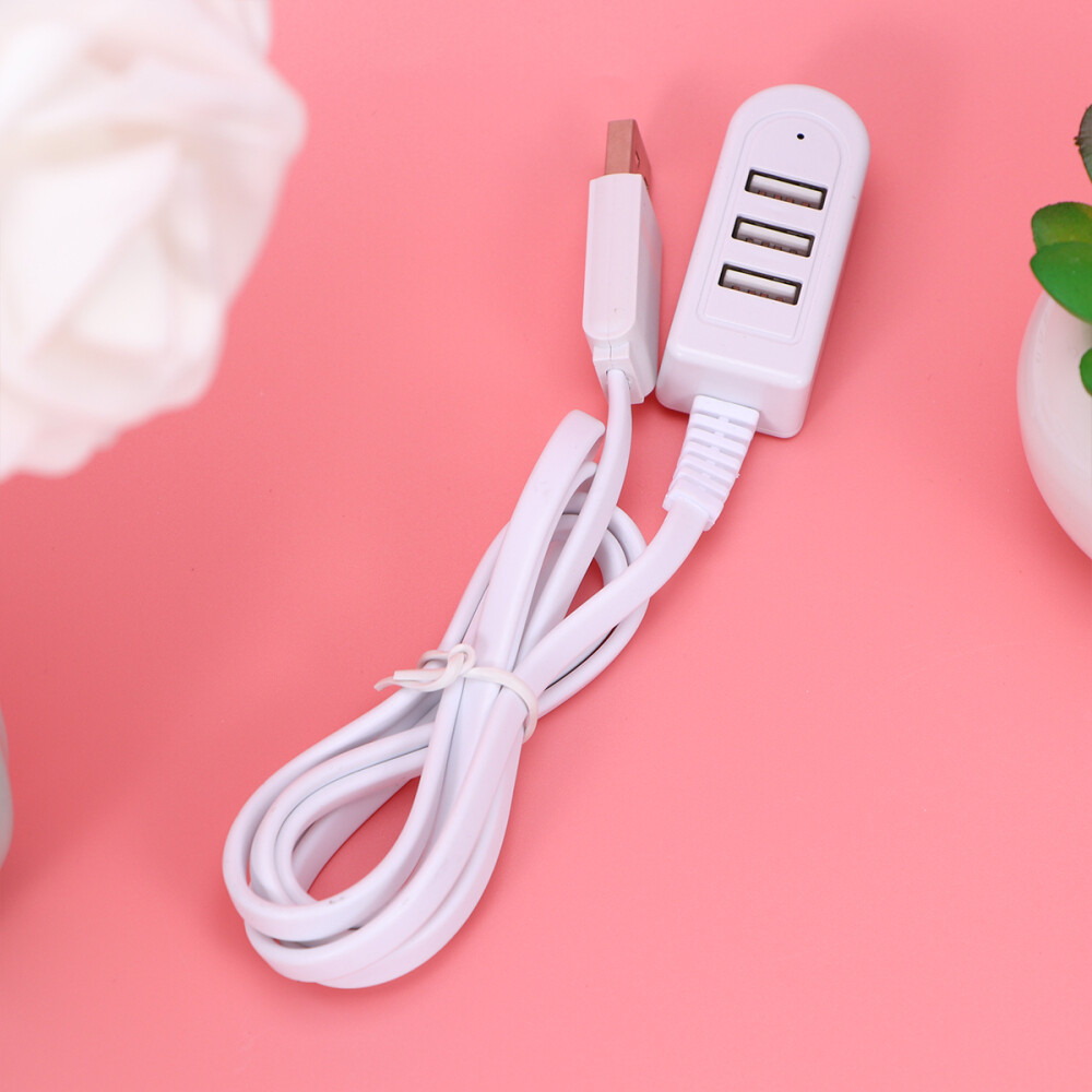 Ultra Slim 4-Port USB 3.0 Hub with Power Adapter for Fast Data Transfer