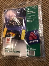 Avery Photo Storage Pages for 4 x 6 Horizontal Photos 10 pack 