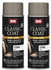 SEM 17203 Classic Coat GM Shale Interior Vinyl & Leather 12 oz (2 Pack)